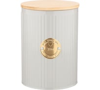 Емкость для сыпучих продуктов Agness MAJESTY ЧАЙ 1.3 л, диаметр 11 см, высота 15 см 790-209