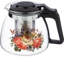 Заварочный чайник Agness РОСКОШНЫЙ САД с фильтром, 900 мл 885-072