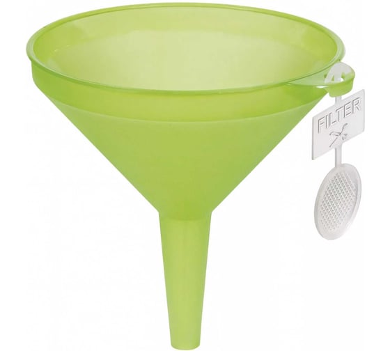 Воронка COSMOPLAST диаметр 18 см, пластик, ассорти 2279
