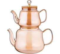 Упаковка чайников Agness AMBER 630/1500 мл, цвет: янтарный 889-148