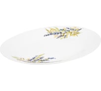 Овальное блюдо Agness LAVENDER FIELD 34x26x3 см 598-062