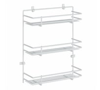 Полка для специй НАЙДИ 3-х ярусная, белый муар PS3-53