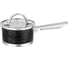 Ковш Agness BLACK MARBLE со стеклянной крышкой, нержавеющая сталь, 1.0 л, 14x7.5 см 937-331 1