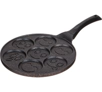 Сковорода Agness СМАЙЛ с мраморным антипригарным покрытием диаметр 26.5 см индукционное дно 932-004