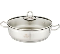 Сотейник Agness PROFESSIONAL 28x8 5 л, высококачественная нержавеющая сталь 18/ 10 индукционное дно 936-307