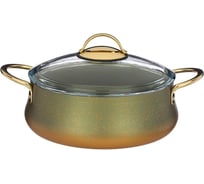 Сотейник Agness VULCANO с антипригарным покрытием GRANITE, 24x8 см, 2,9 л, PFOA FREE 953-023