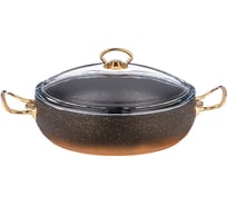 Сотейник Agness MERCURY с антипригарным покрытием GRANITE, 28x7,5 см, 4 л, PFOA FREE 953-007