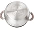 Кастрюля Agness APPLE со стеклянной крышкой 2,4 л, 18x10.5 см цвет кофейный 937-373 3