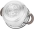 Кастрюля Agness APPLE со стеклянной крышкой 6,2 л, 24x13.5 см цвет кофейный 937-375 2