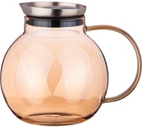 Кувшин Agness AMBER 1.5 л, боросиликатное стекло, нержавеющая крышка с фильтром 894-138