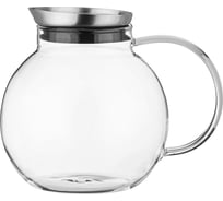 Кувшин Agness HIGH-TECH 1.5 л, боросиликатное стекло, нержавеющая крышка с фильтром 894-137