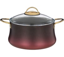 Кастрюля Agness GRANITE СЕРИЯ VULCANO PFOA FREE с антипригарным покрытием, 24х12 см, 4.5 л 953-026