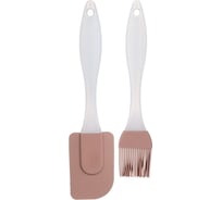 Упаковка кисточка и лопатка Agness длина 20/23 см 710-610