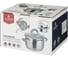 Кастрюля Agness PROFI HOME со стеклянной крышкой, 1,5 л 16x9.5 см цвет ручек кофейный 914-210 6