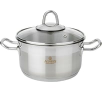 Кастрюля Agness PROFESSIONAL высококачественная нержавеющая сталь 18/ 10, 18x10 см 2,5 л 936-301