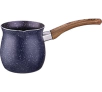 Турка Agness BLACK MARBLE с антипригарным мраморным покрытием и ручкой soft touch 600 мл без упаковки 906-219