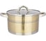 Кастрюля Agness со стеклянной крышкой, нержавеющая сталь, 4,6 л 22x12 см 916-325 1