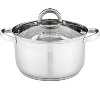 Кастрюля Agness CLASSIC со стеклянной крышкой 4,3 л, 22x12,5 см 914-223