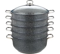 Кастрюля-мантоварка Agness 6,1 л 28x12/ 28x7,3/ 28x7,3/ 28x7,3/ 28x7,3 см 936-145