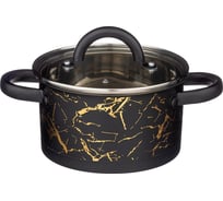 Кастрюля Agness FANTASY со стеклянной крышкой, нержавеющая сталь, 2,5 л 18x10 см 916-301