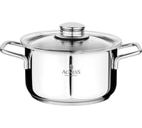 Кастрюля Agness МОНБЛАН 14x8 см, 1,2 л, нержавеющая сталь 936-120