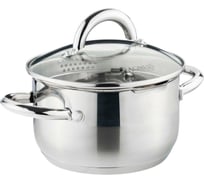 Кастрюля Agness PROFI HOME со стеклянной крышкой, 1,5 л 16x9.5 см 914-200