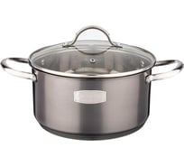 Кастрюля Agness CRAFT COLLECTION со стеклянной крышкой, нержавеющая сталь, 5,7 л 24x13 см 914-126