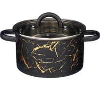 Кастрюля Agness FANTASY со стеклянной крышкой, нержавеющая сталь, 3,5 л 20x11 см 916-302