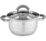 Кастрюля Agness CLASSIC со стеклянной крышкой 1,6 л, 16x9,5 см 914-225 1