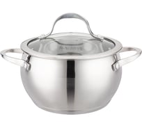 Кастрюля Agness APPLE со стеклянной крышкой 2,4 л, 18x10.5 см 937-353