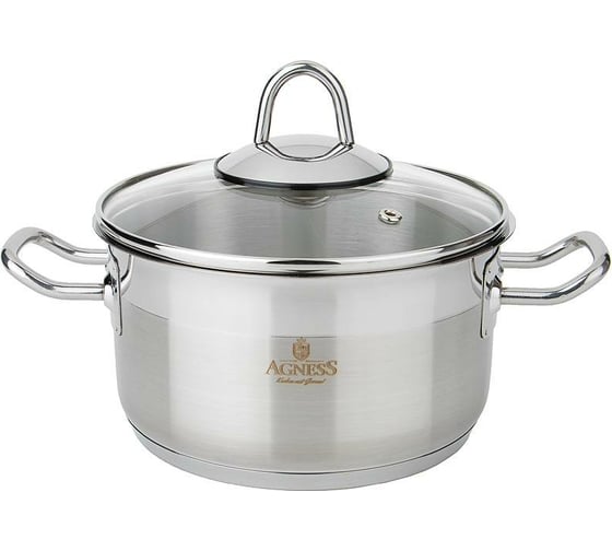 Кастрюля Agness PROFESSIONAL высококачественная нержавеющая сталь 18/ 10, 16x10 см 2 л 936-300