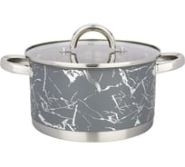 Кастрюля Agness FANTASY со стеклянной крышкой, нержавеющая сталь, 3,5 л 20x11 см 916-312