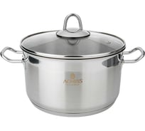 Кастрюля Agness PROFESSIONAL высококачественная нержавеющая сталь 18/ 10, 24x14 см 6,3 л 936-304