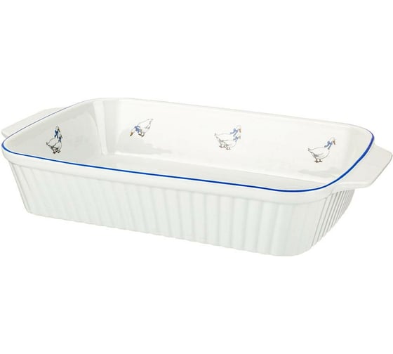 Блюдо для запекания Agness Гуси прямоугольное 35x20x6.5 см 792-074 1