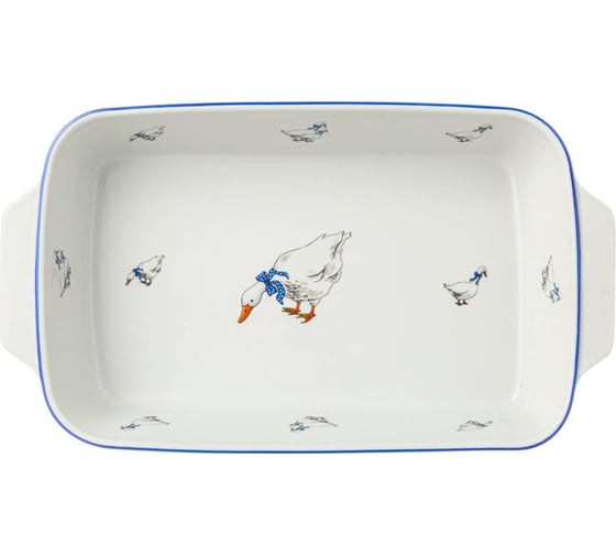 Блюдо для запекания Agness Гуси прямоугольное 35x20x6.5 см 792-074