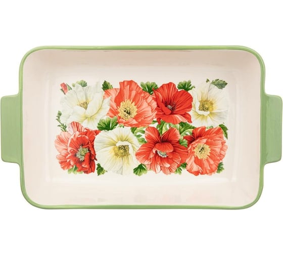 Блюдо для запекания Agness Маки прямоугольное 39x22.5x7.5 см 536-267