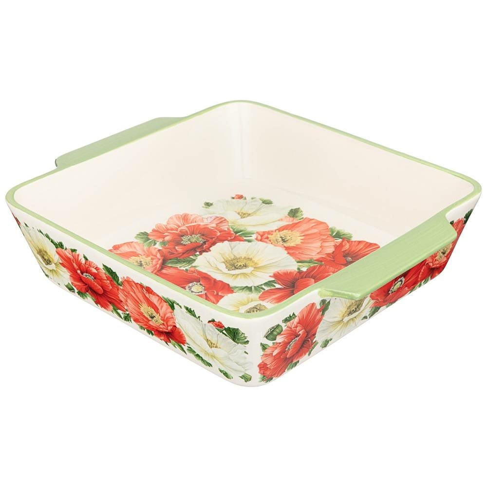 Блюдо для запекания Agness Маки квадратное 29.5x25x7 см 536-269 ...