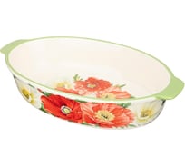 Блюдо для запекания Agness Маки овальное 36x20.5x7 см 536-270