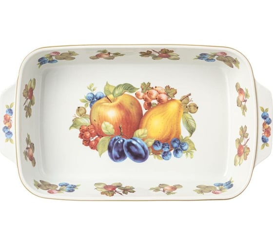 Блюдо для запекания Agness Фрукты прямоугольное 35x20x6.5 см 792-114