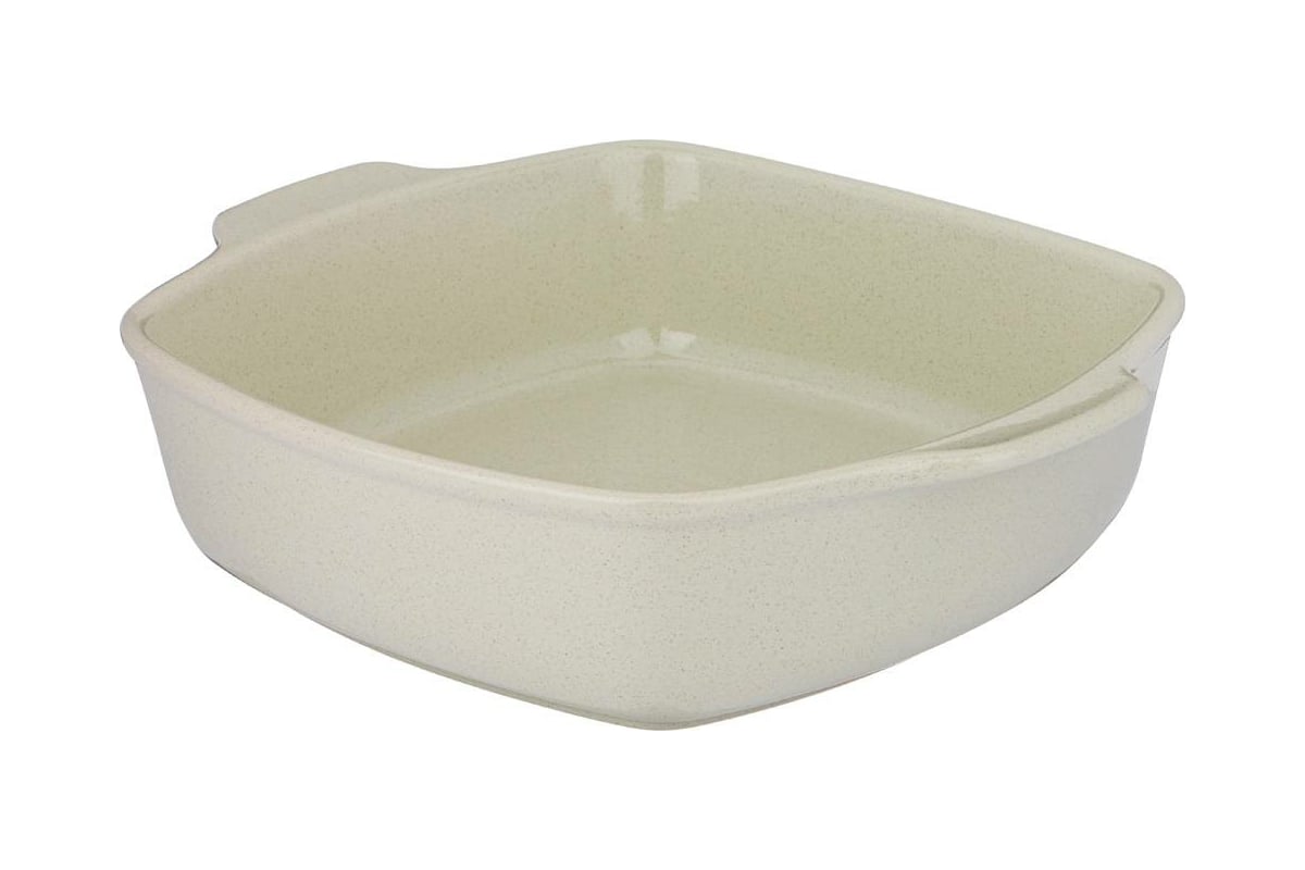 Блюдо для запекания Agness Modern Kitchen квадратное бежевое 28x24x7.5 ...