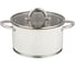 Кастрюля Agness АРКТИК со стеклянной крышкой, нержавеющая сталь, 6 л 24x13,5 см 937-319 1