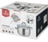 Кастрюля Agness PROFI HOME со стеклянной крышкой, 3 л 20x11.5 см цвет ручек бордо 914-207 6
