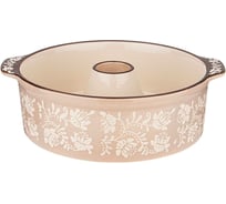 Форма для выпечки Agness круглая 28x24x8 см бежевая 777-054