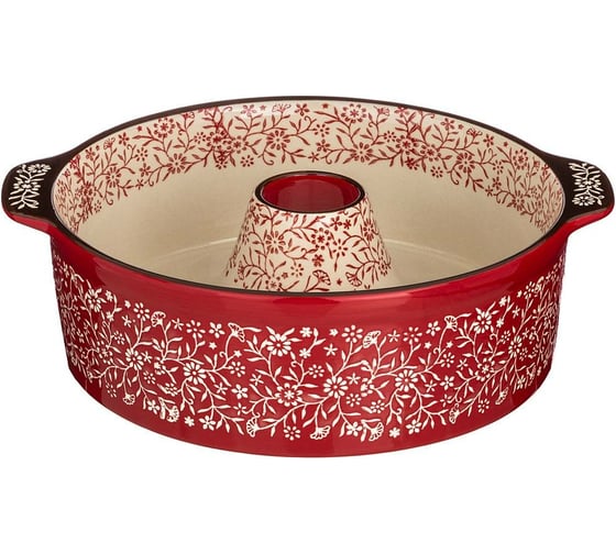 Форма для выпечки Agness круглая 28x24x8 см красная 777-047 1