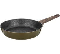 Сковорода Agness SPICY с мраморным антипригарным покрытием 26x5.5 см цвет оливковый 947-542