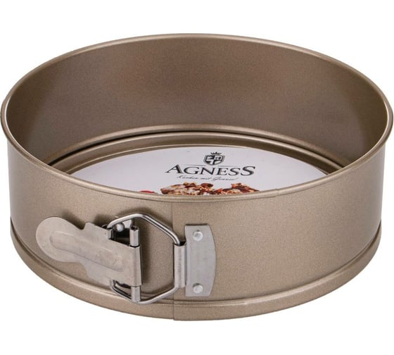 Форма для выпечки Agness разъемная с антипригарным покрытием 18x6.8 см 930-040