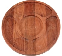 Круглая менажница Agness NATIVE 4 секции, диаметр 25x2.0 см 896-102