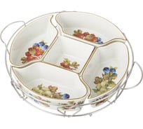 Менажница Agness ФРУКТЫ на металлической подставке, 27.5х5 см 792-117