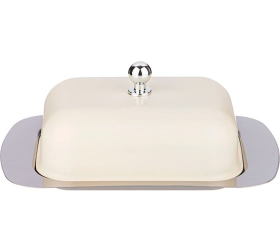 Масленка Agness с металлической крышкой, 19х12х7 см 912-042