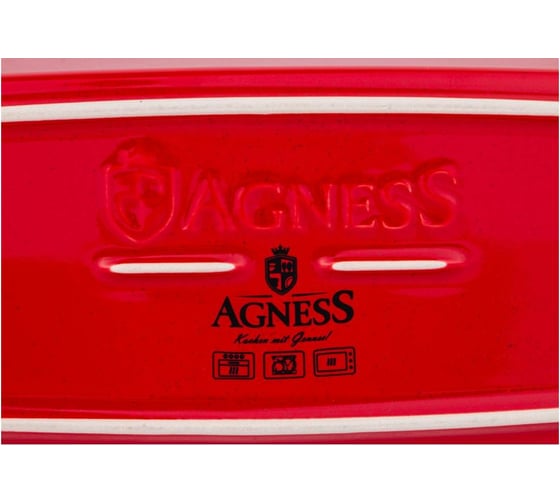 Форма для выпечки Agness Modern Kitchen красная 32x14x9 см 777-068